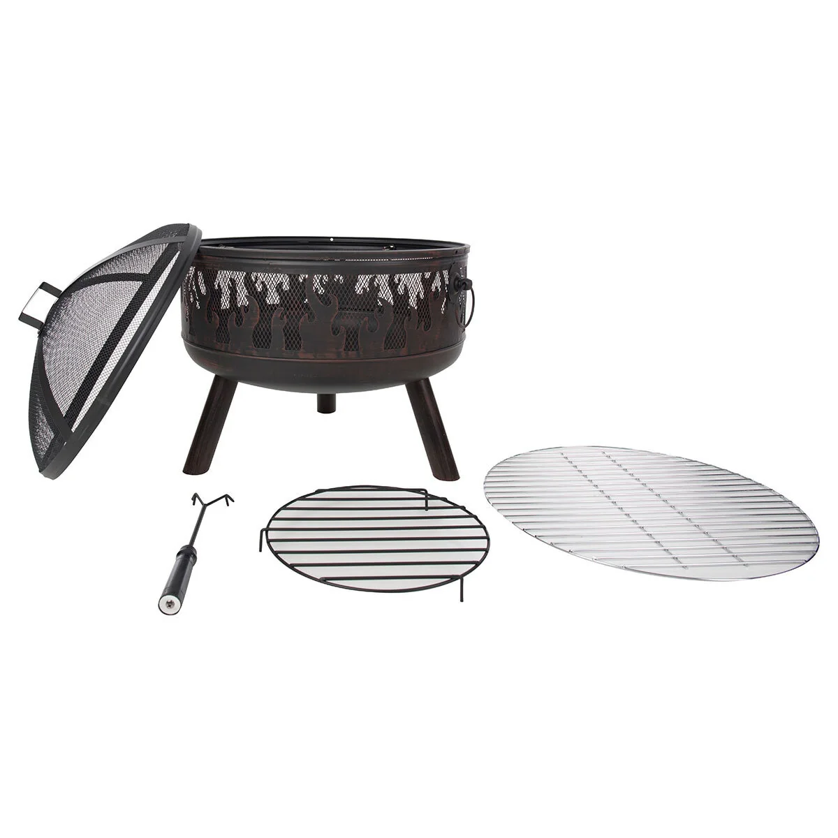 RedFire Blazer Wood Burning Fire Pit + BBQ Grill - Image 4
