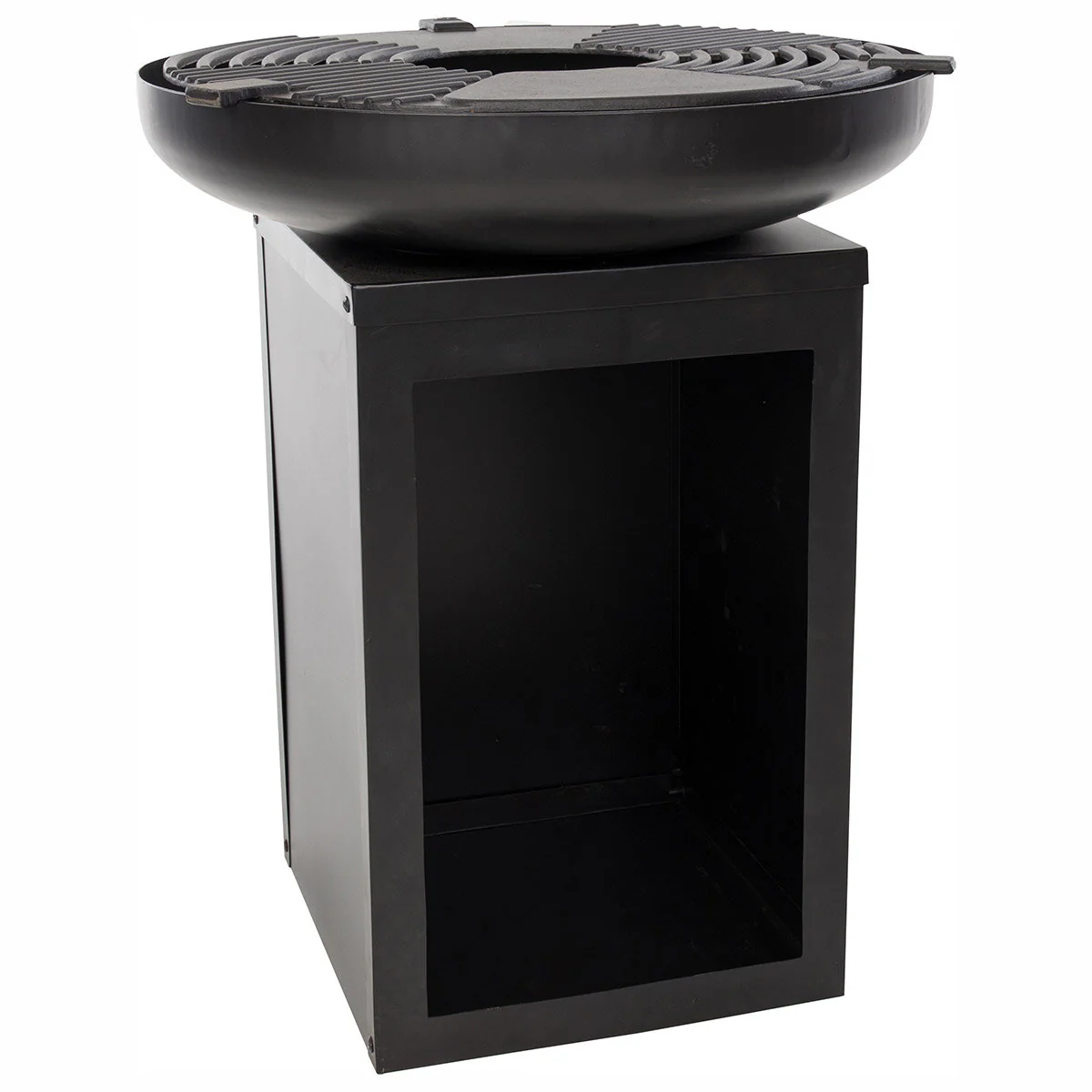 RedFire Mantanzas Wood Burning Fire Bowl with Grill and Wood Storage - Image 7