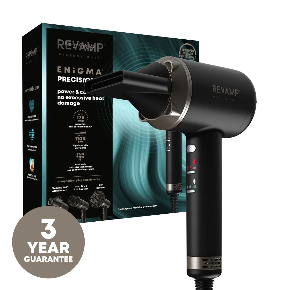 Revamp Enigma PRECISION Hair Dryer, DR-7000-GB - Image 8