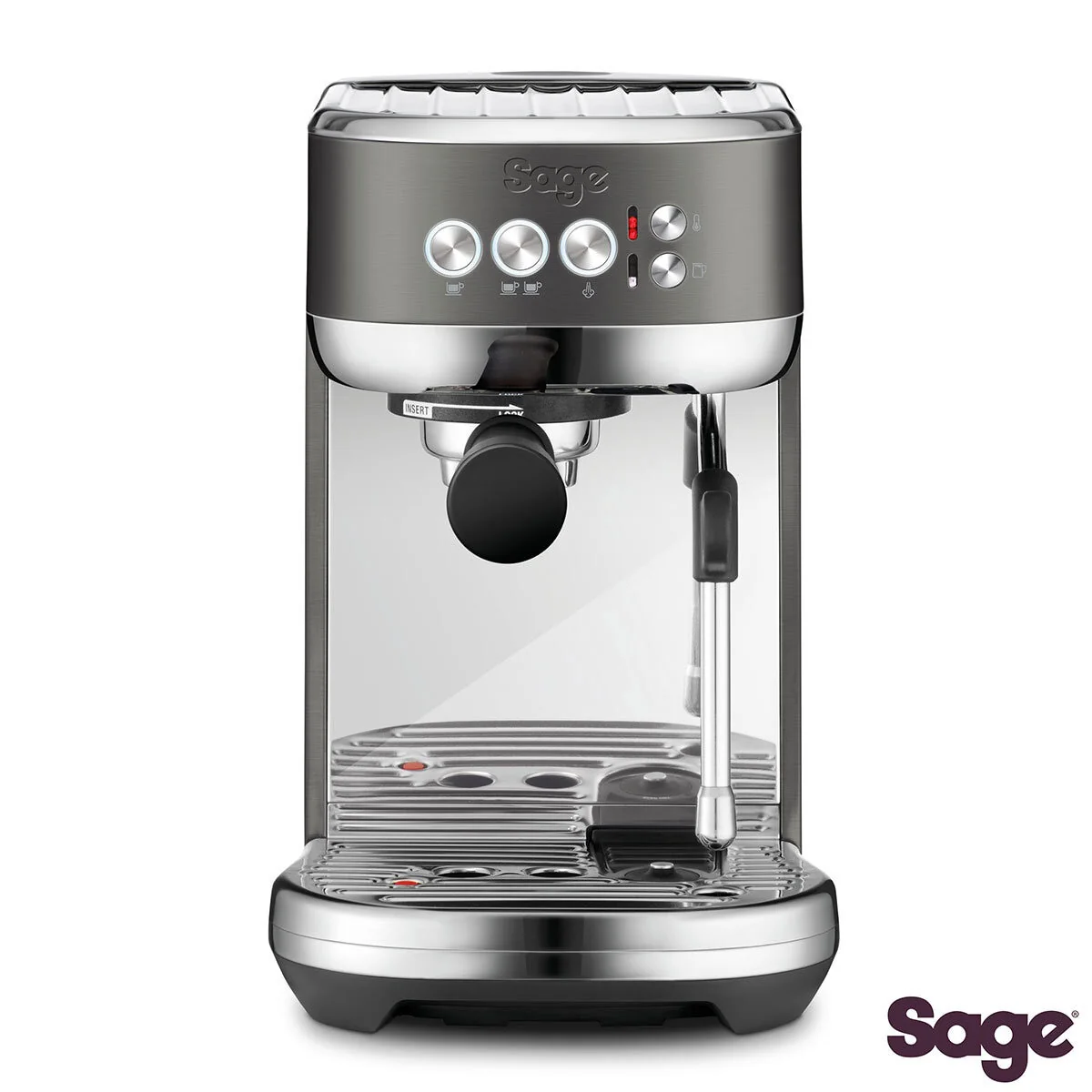 Sage Bambino Plus Bean to Cup Coffee Machine in Black Stainless Steel, SES500BST - Image 3