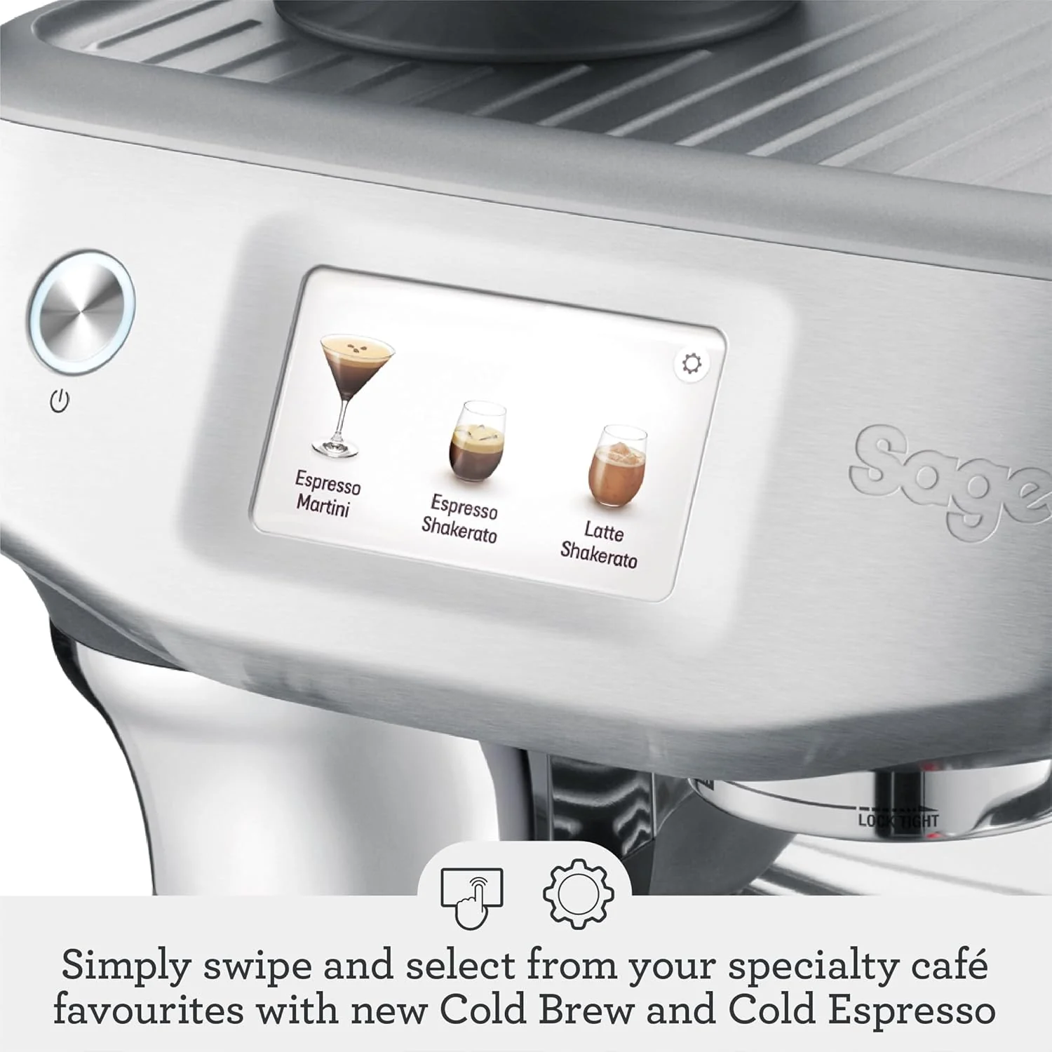 Sage - The Barista Touch Impress - Bean to Cup Coffee Machine, Grinder and Milk Frother, Cappuccino, Latte, Espresso Maker, 8 Presets, Milk Jug, 1700 W and Cold Brew Function, Brushed Stainless Steel - Image 8