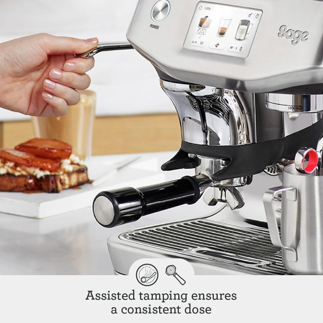 Sage - The Barista Touch Impress - Bean to Cup Coffee Machine with Grinder and Milk Frother, Cappuchino, Latte, Espresso Maker, Easy to Use, 8 Presets, With Milk Jug, 1700 W, Sea Salt - Image 3