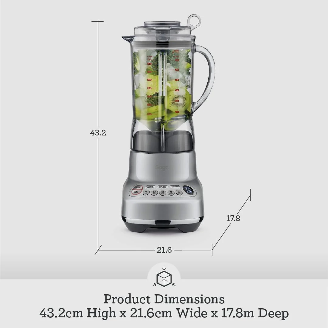 Sage - The Fresh & Furious - Blender for Smoothies and Ice Crushing, Silver - Image 6