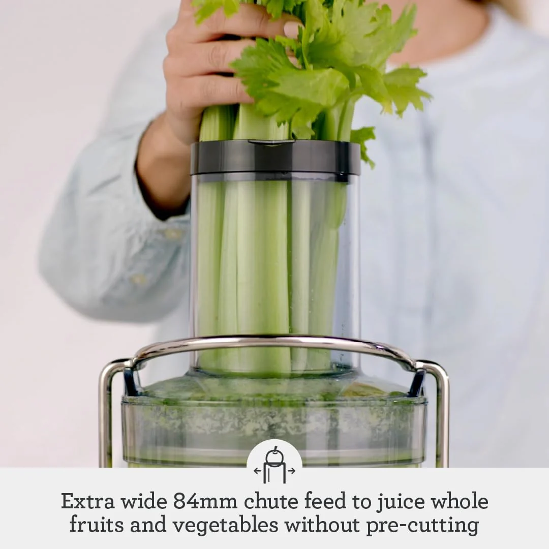 Sage - The Nutri Juicer Cold - Cold Press Extractor for Fruit and Vegetables - High Capacity 2L Jug - 1250W - Silver - Image 5