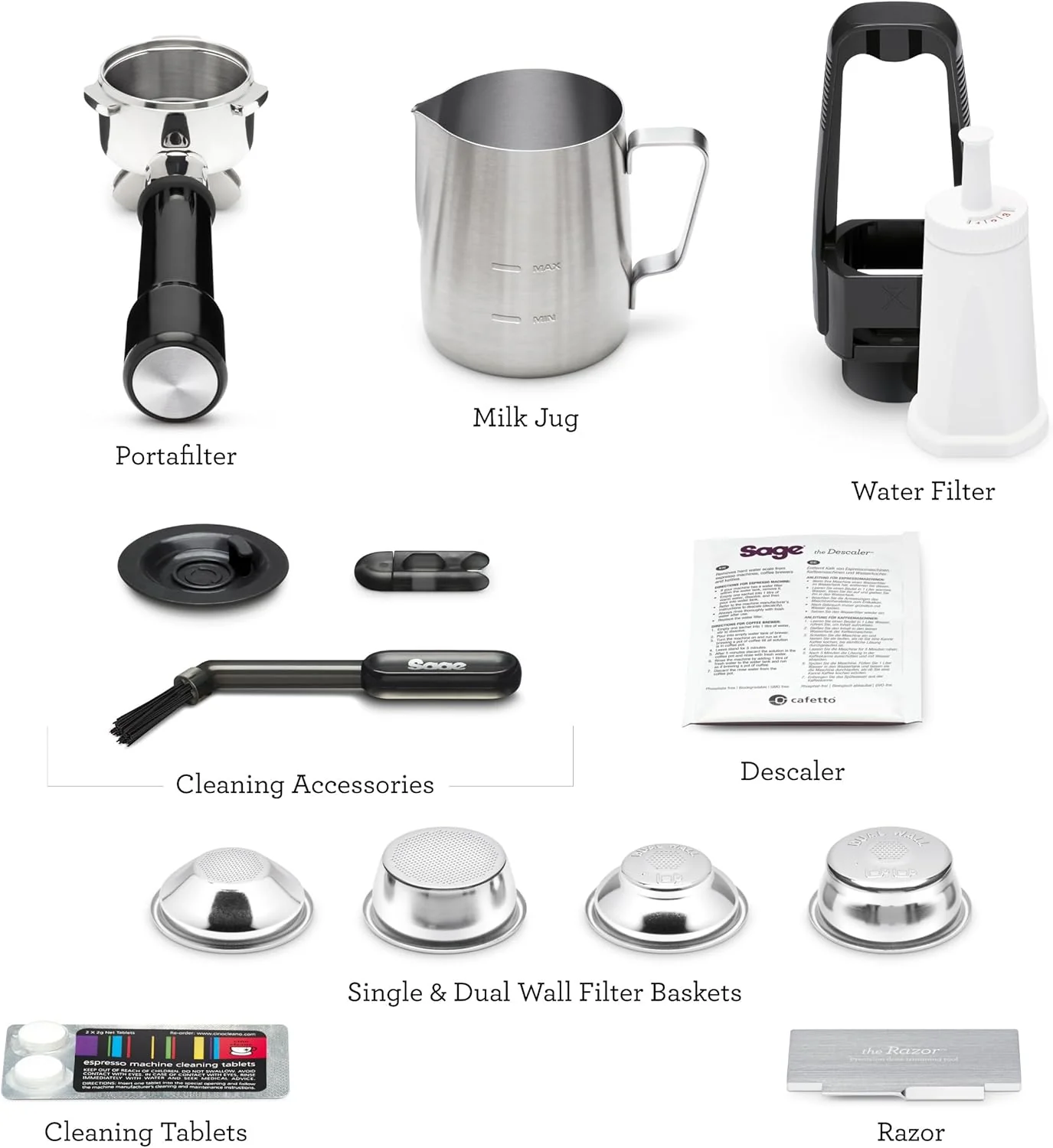Sage - The Oracle Touch - Bean to Cup Coffee Machine with Grinder & Milk Frother - Fully Automatic Espresso Machine, Touch Screen, 5 Pre-sets - 2.5L Water Tank, 2400 W, Brushed Stainless Steel - Image 8
