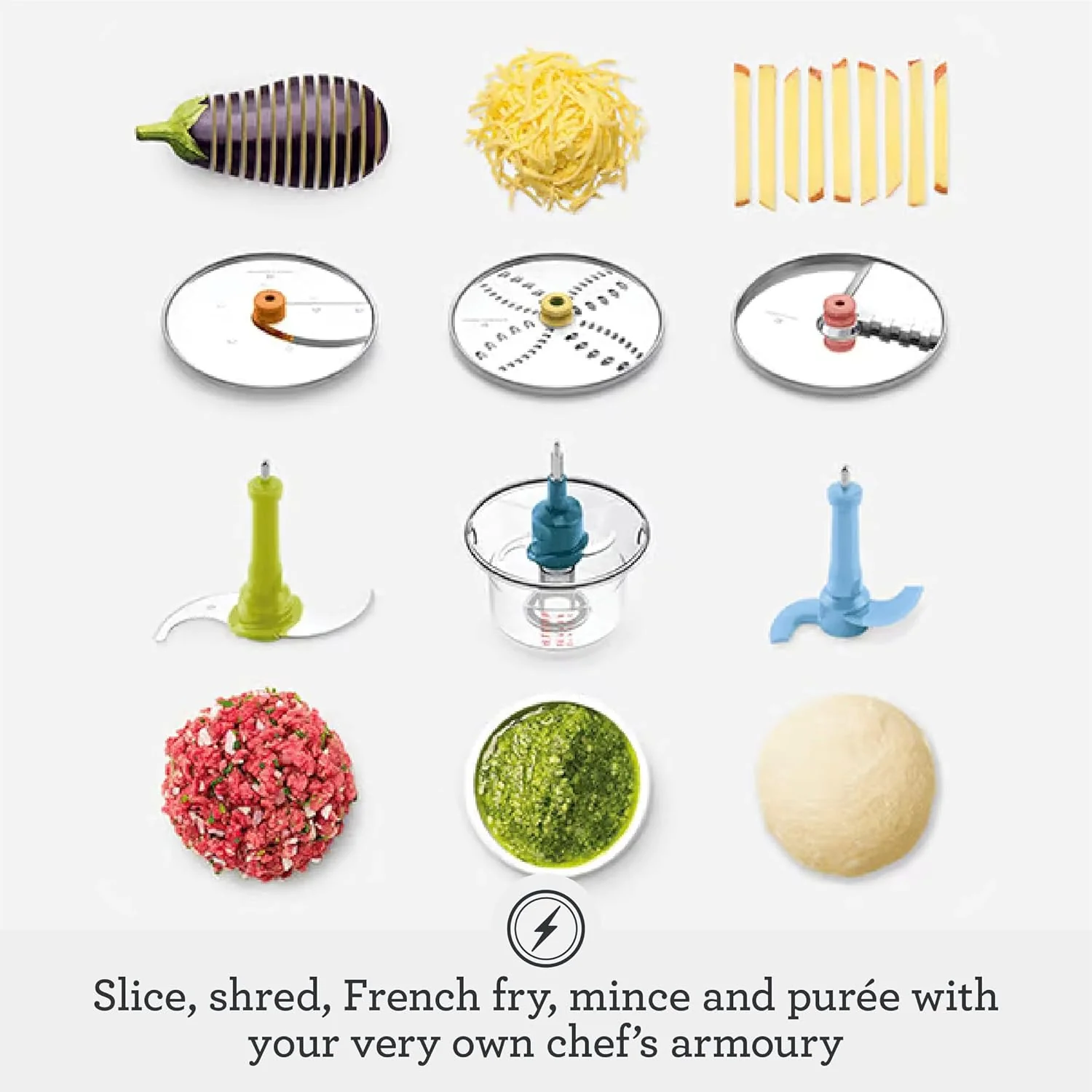 Sage - The Paradice 16 Food Processor - Multifunctional Vegetable Chopper, Dicer, Slicer, Shredder, Blender & Grater - 900W - Stainless Steel - Image 5