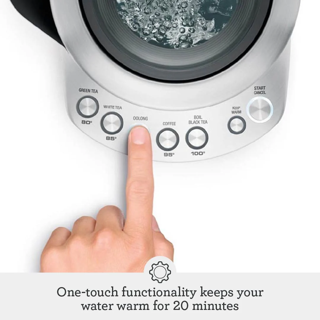 Sage - The Smart Kettle - Quiet and Cordless Electric Kettle - Fast Boil, Brushed Stainless Steel - Image 3