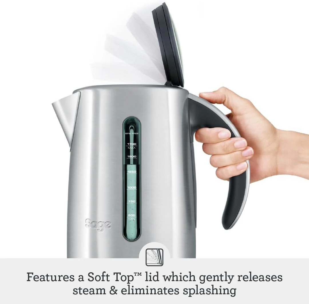 Sage - The Smart Kettle - Quiet and Cordless Electric Kettle - Fast Boil, Brushed Stainless Steel - Image 4