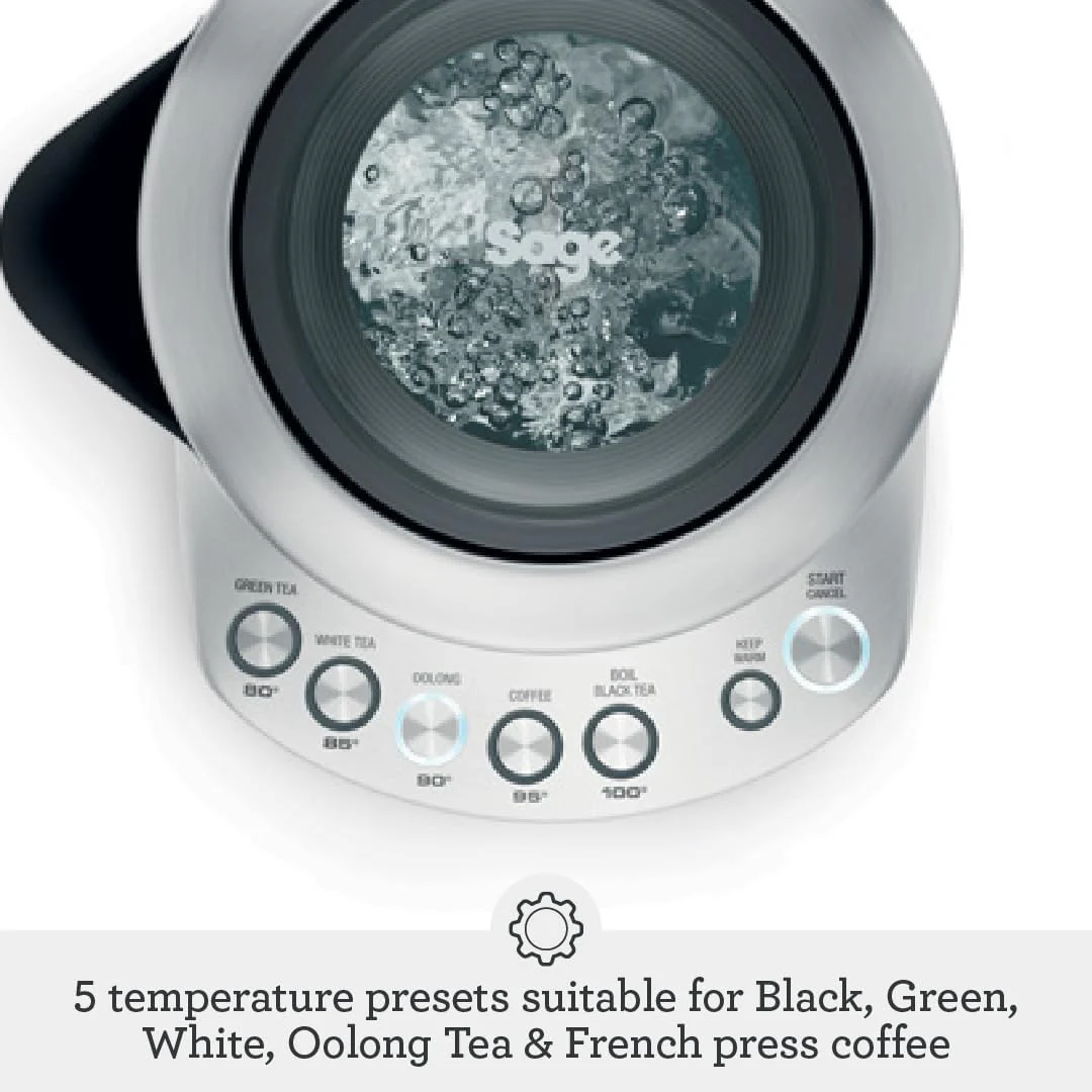 Sage - The Smart Kettle - Quiet and Cordless Electric Kettle - Fast Boil, Brushed Stainless Steel - Image 5