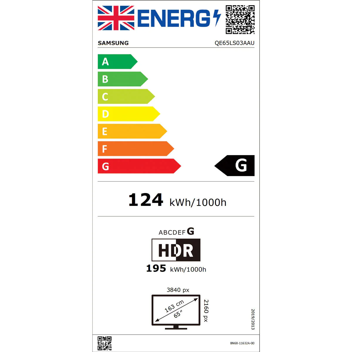 Samsung QE65LS03AAUXXU, The Frame, 65 Inch QLED 4K Ultra HD Smart TV - Image 8