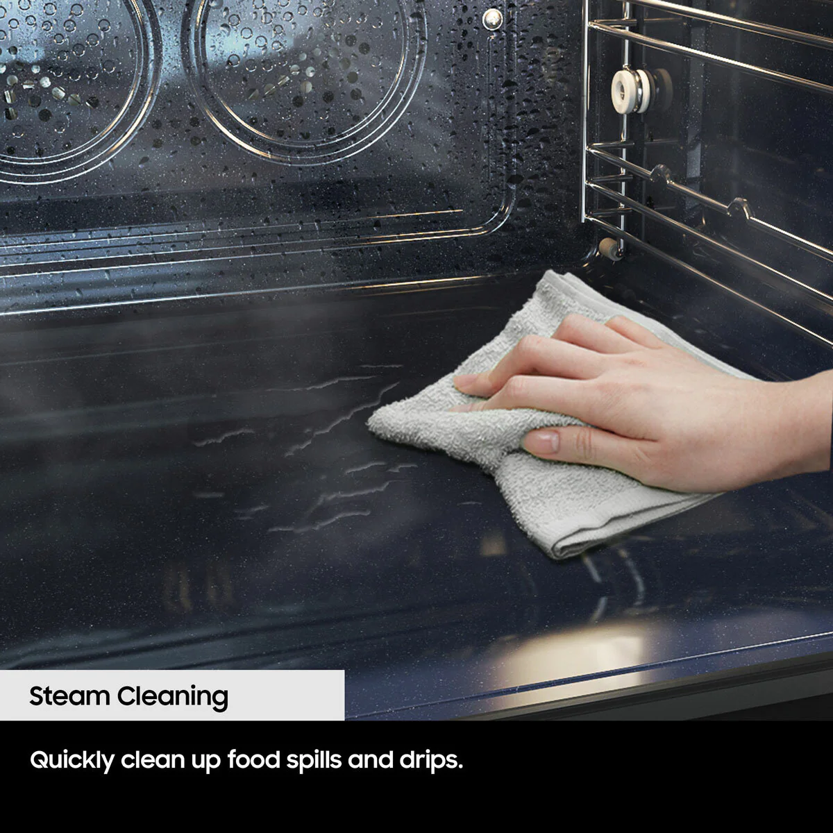 Samsung Series 4 Microwave Combi NQ5B4553FBK/U4 50L Smart Compact Oven, in Clean Black - Image 5