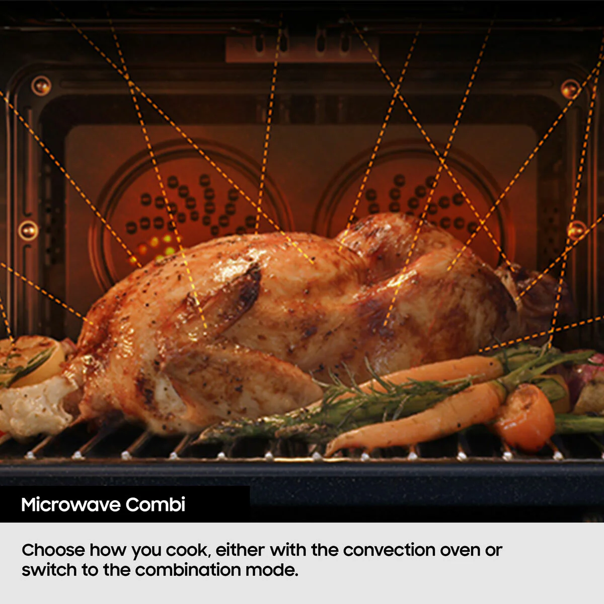 Samsung Series 4 Microwave Combi NQ5B4553FBK/U4 50L Smart Compact Oven, in Clean Black - Image 7