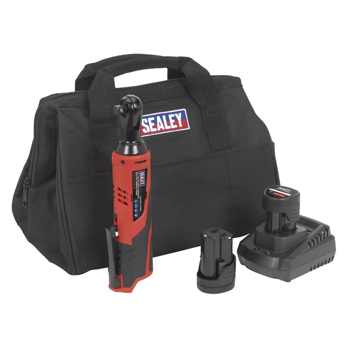 Sealey CP1202KIT 12V Ratchet Wrench Kit 3/8"Sq Drive with 2 Batteries & Charger