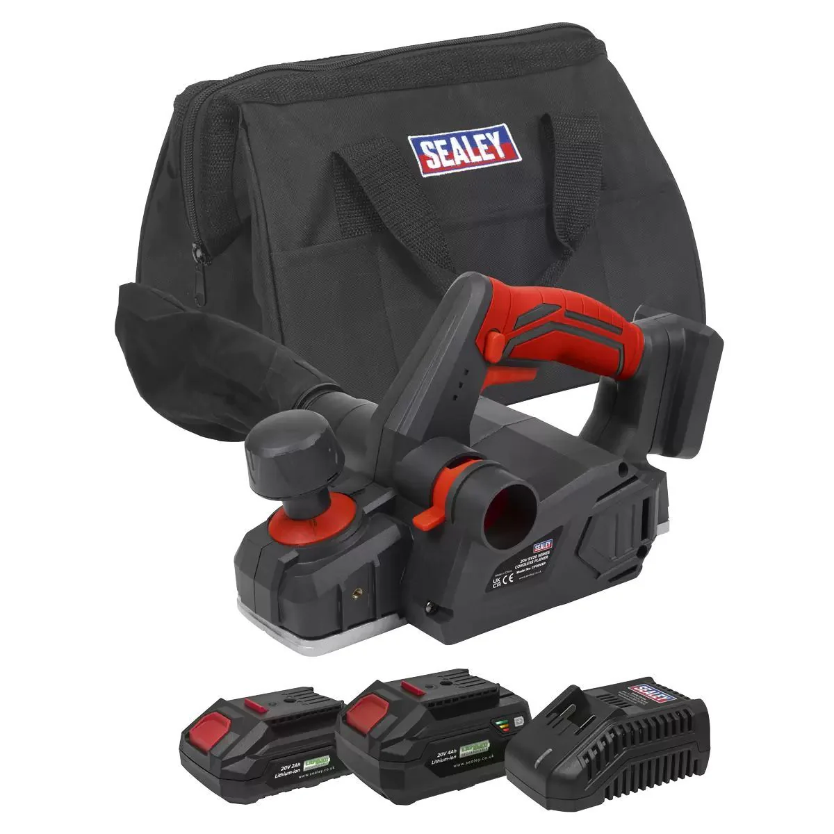 Sealey CP20VEPKIT Cordless Planer Kit 20V- 2 Batteries