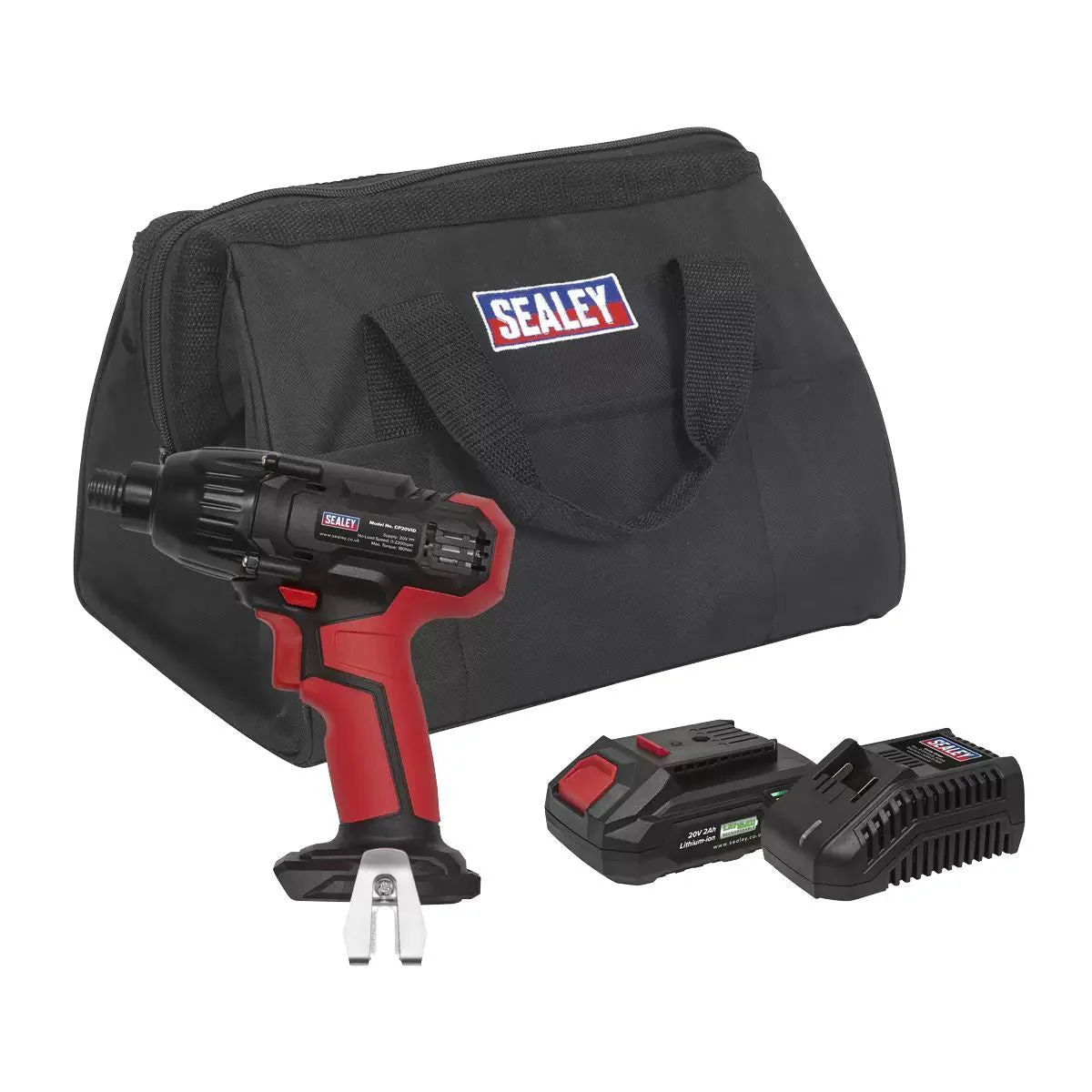 Sealey CP20VIDKIT1 20V 1/4"Hex Drive Impact Driver Kit 1 x 2Ah Battery & Charger