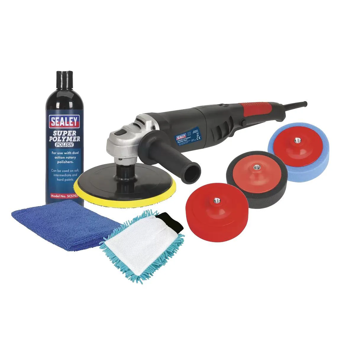 Sealey CPK03 Pro Electric Ć180mm Polisher Kit 1100W/230V