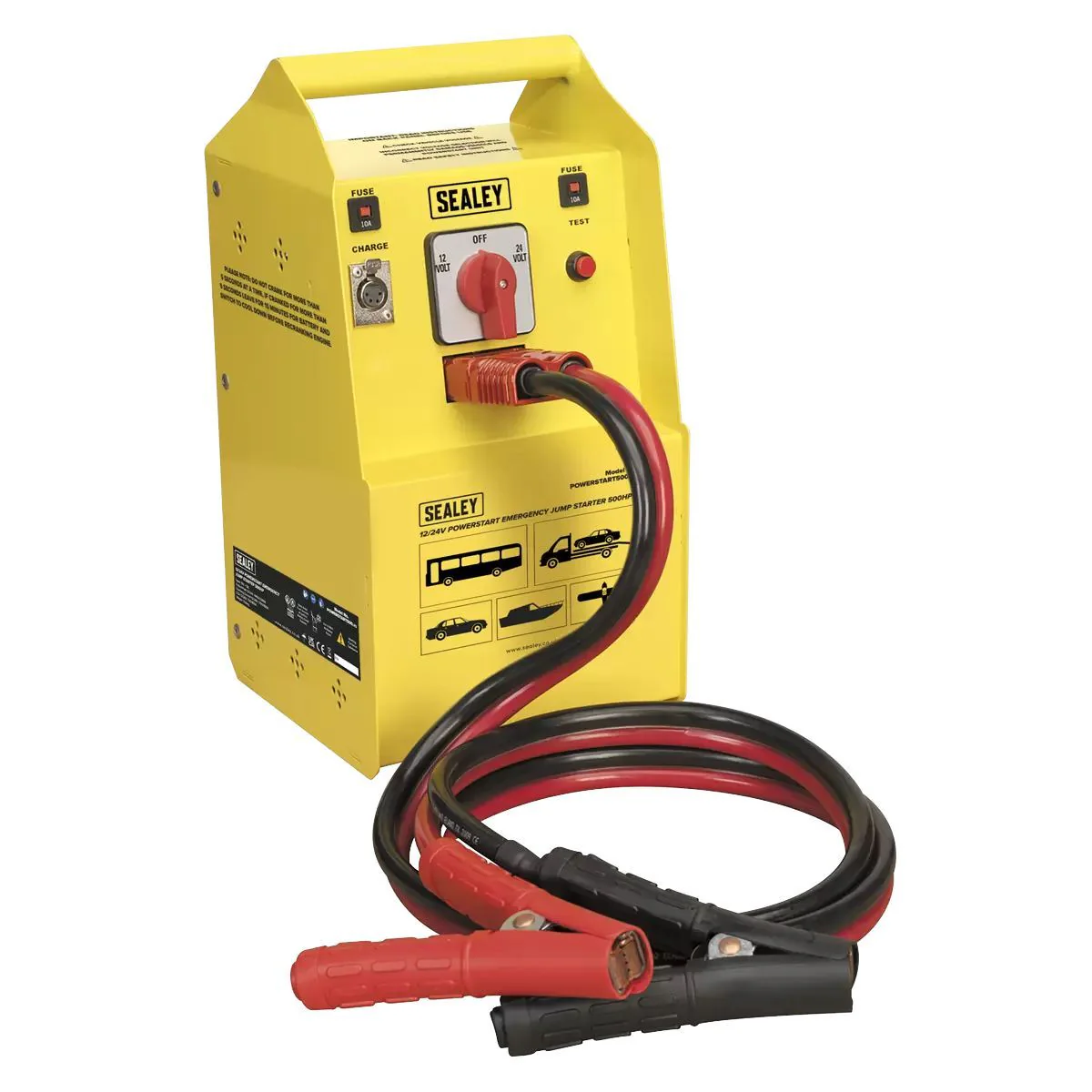 Sealey POWERSTART500 12/24V Power Start Emergency Jump Starter 500hp