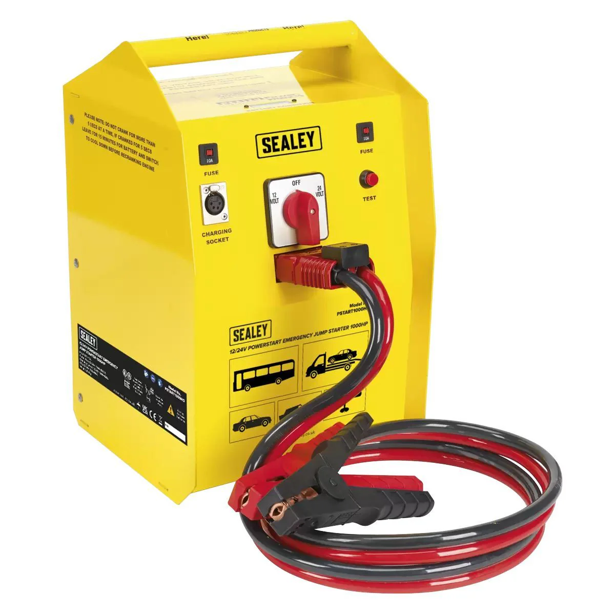 Sealey PSTART1000HD 12/24V PowerStart Emergency Jump Starter 1000hp
