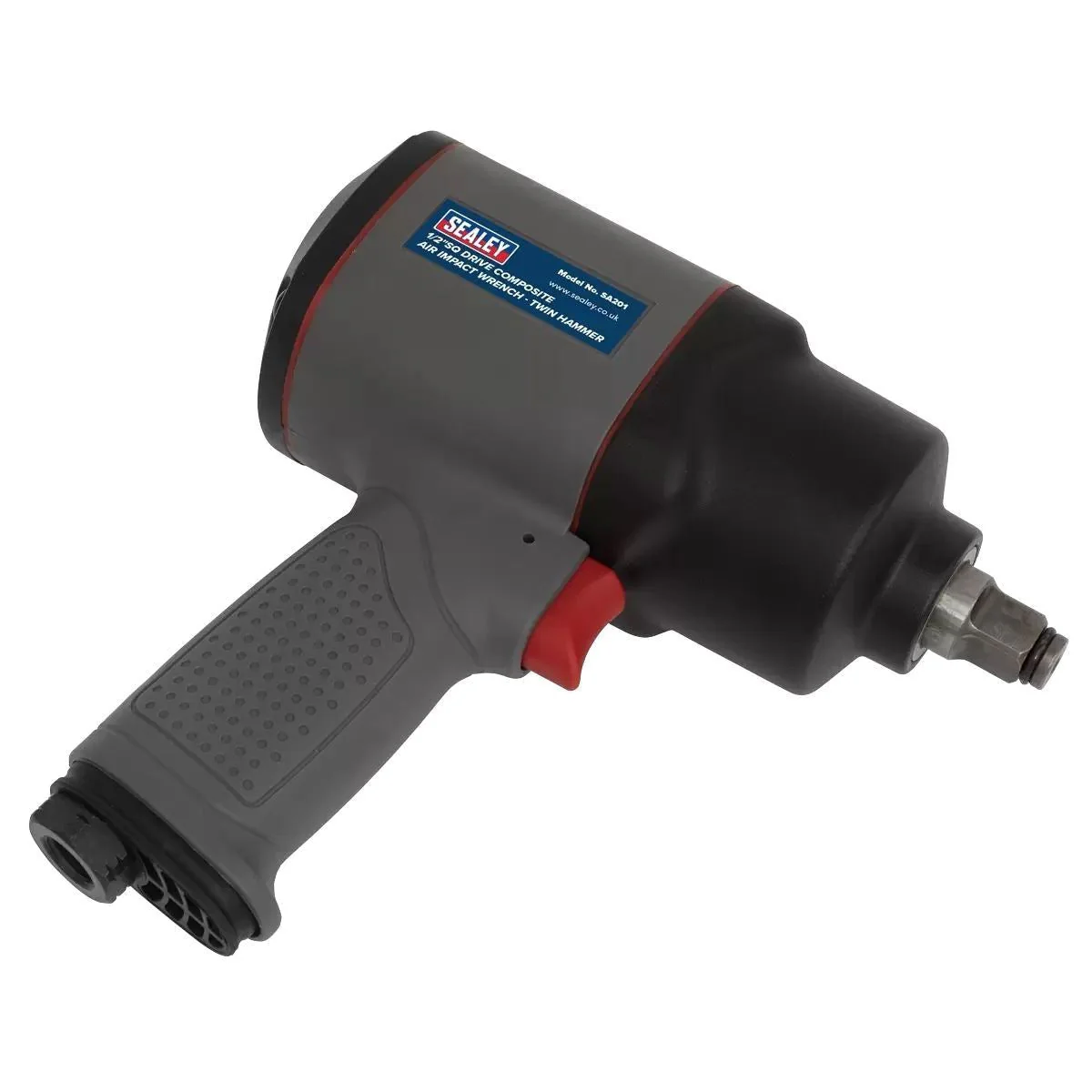 Sealey SA201 Air Impact Wrench 1/2"Sq Drive Composite Twin Hammer