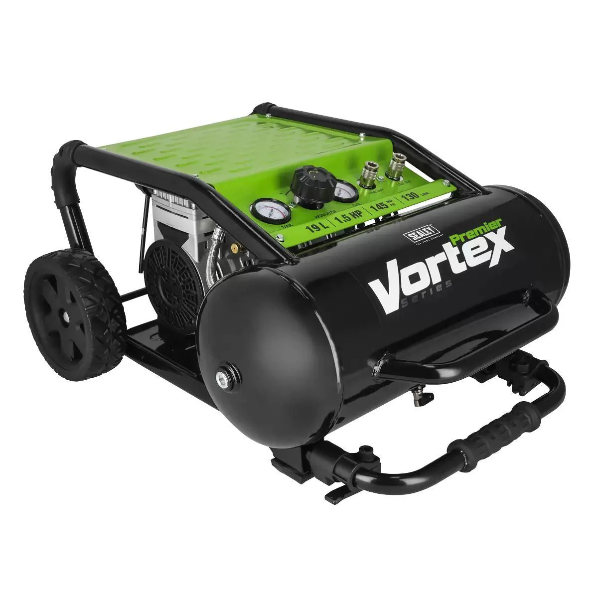 Sealey SAC1900 19L Oil-Free Air Compressor 1.5HP Direct Drive for Powerful, Quiet Performance