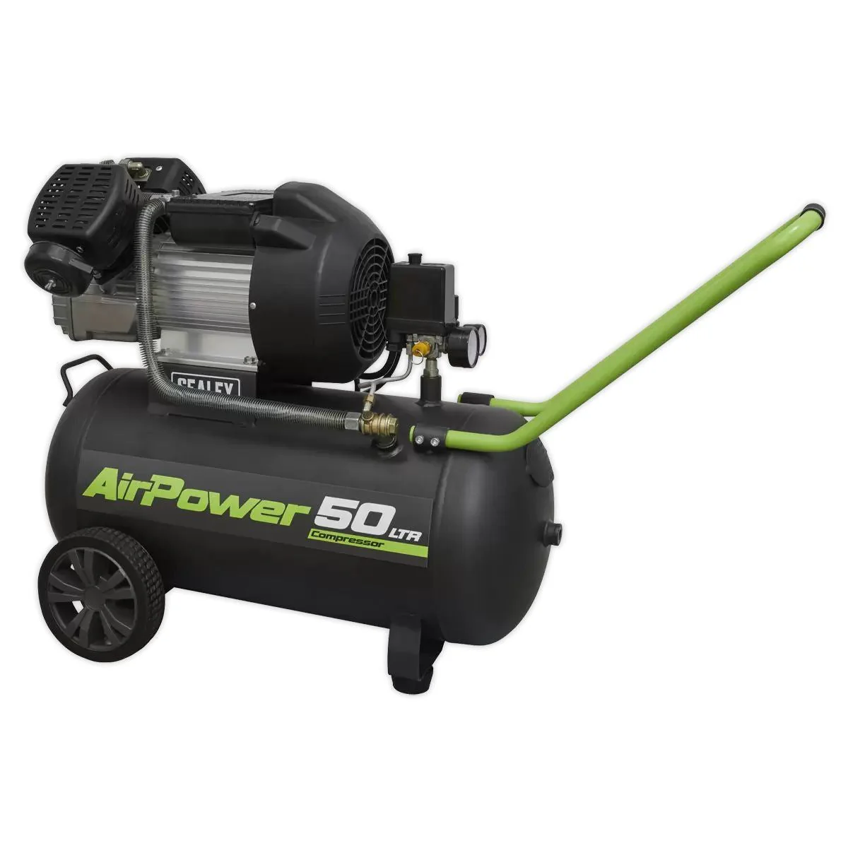 Sealey SAC5030VE 50L V-Twin Direct Drive Air Compressor 3hp/230V