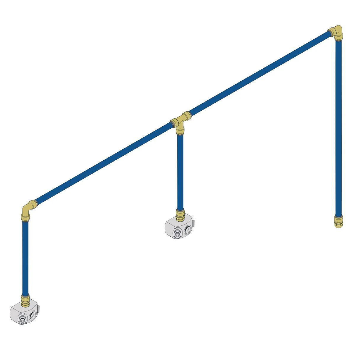 Sealey SBAKIT228 SharkBite 12m 2-Drop Air Supply System Kit 28mm