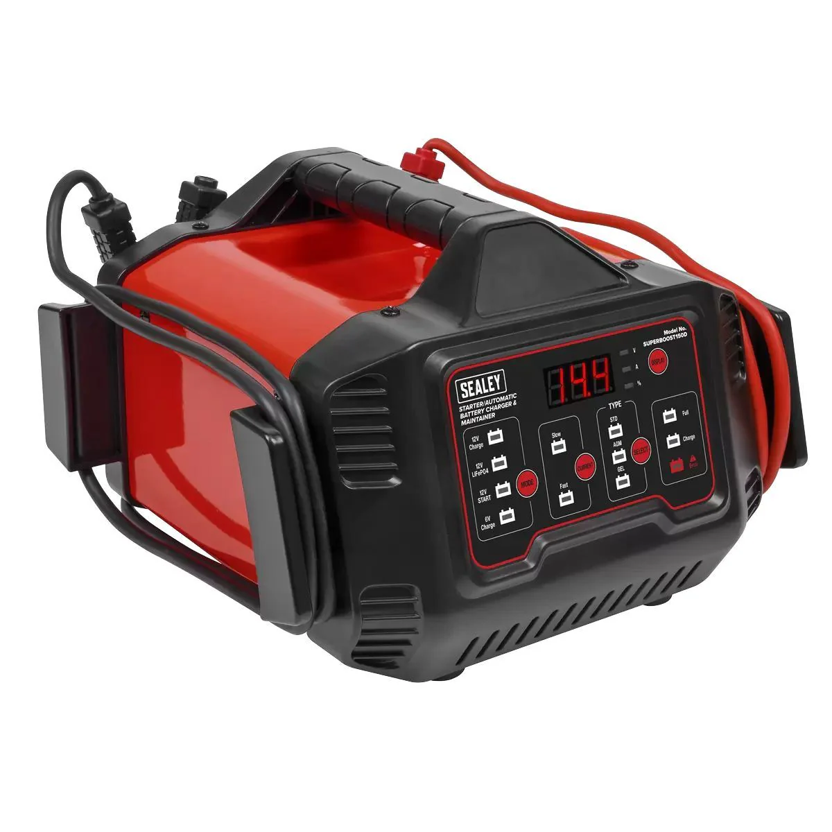 Sealey SUPERBOOST150D 6/12V Automatic Battery Charger & Maintainer 150A