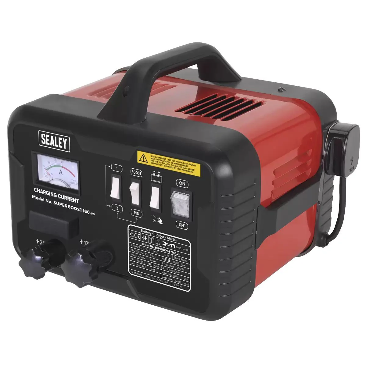 Sealey SUPERBOOST160 160/30A 12/24V Starter/Charger