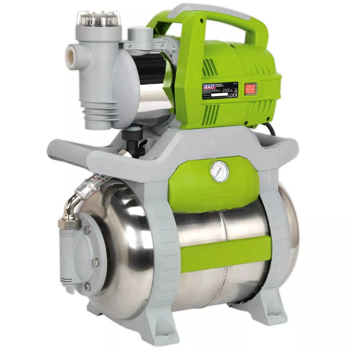 Sealey WPB062S 55ltr Surface Mounting Booster Pump Stainless Steel 230V