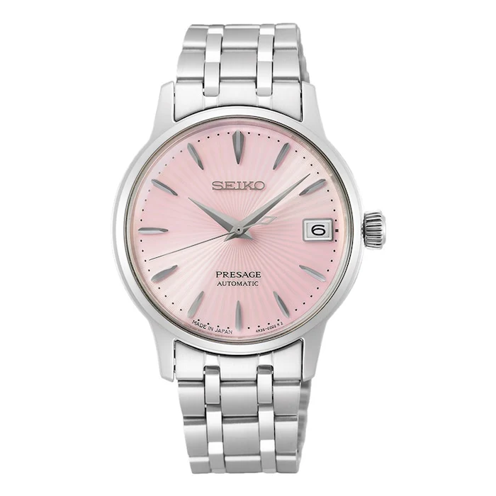Seiko Presage Presage Cocktail Time Cosmopolitan 34mm Ladies Watch Pink Japanese Automatic SRP839J1