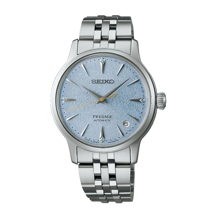 Seiko Presage Presage 'Frozen Skydiving' Diamond Cocktail Time 34mm Ladies Watch Japanese Automatic SRPL61J1