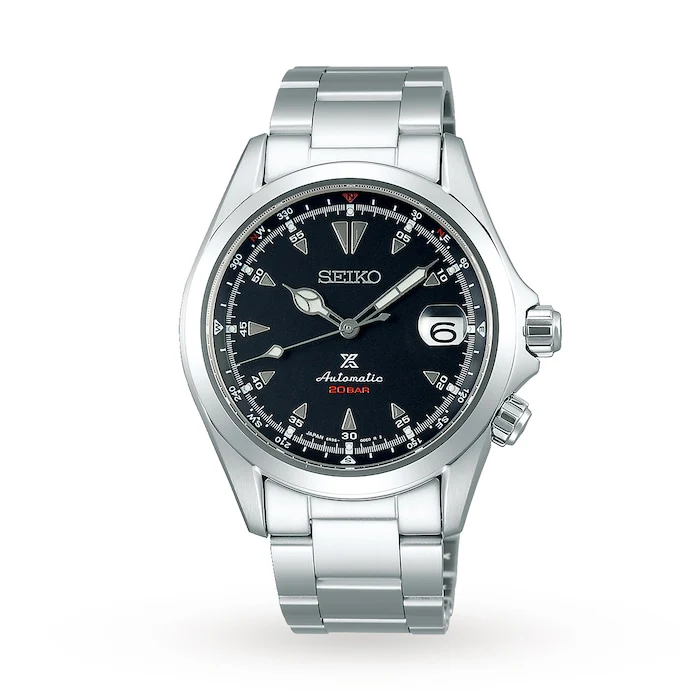 Seiko Prospex Alpinist Automatic Watch Japanese Automatic Sapphire Crystal Stainless Steel Case Water Resistant Precision Movement Durable Build SPB117J1