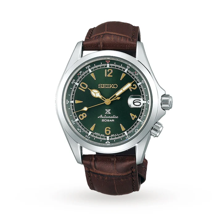 Seiko Prospex Alpinist Compass Bearing Function 39.5mm Mens Strap Luxury Watch SPB121J1