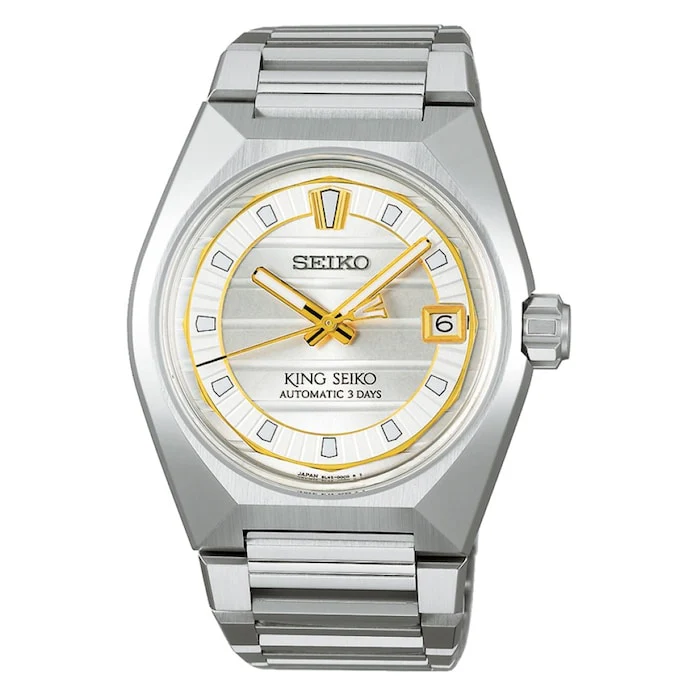 Seiko Prospex Prospex Automatic 41mm Men’s Watch with Silver Material Dial, Stainless Steel Case & Bracelet, 100m Water Resistant / SLA087J1