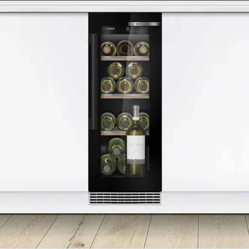 Series 6 Built-Under 30cm Wine Cooler - Black - KUW20VHF0G