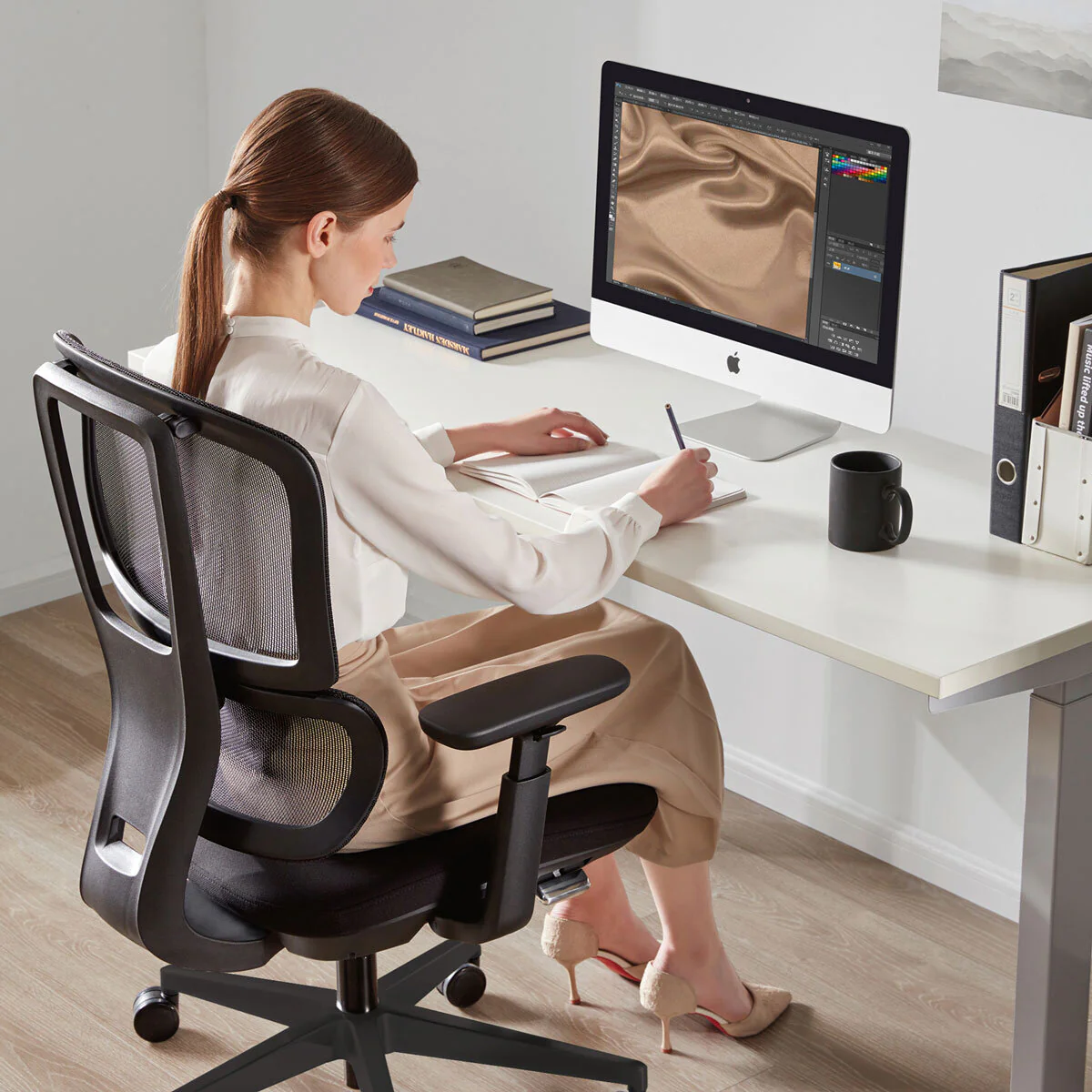 Shelby Mesh Back Operator Chair - Image 3