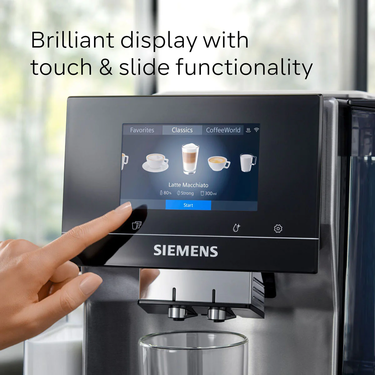 Siemens EQ700 Bean to Cup Coffee Machine, TQ717GB3 - Image 3