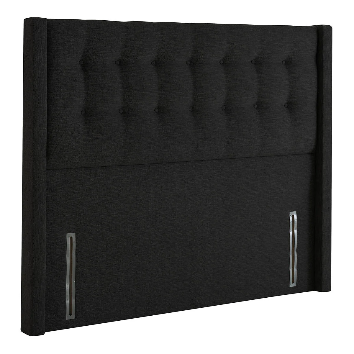 Silentnight Ottoman Divan Base with Bloomsbury Headboard in Ebony, Double - Image 5