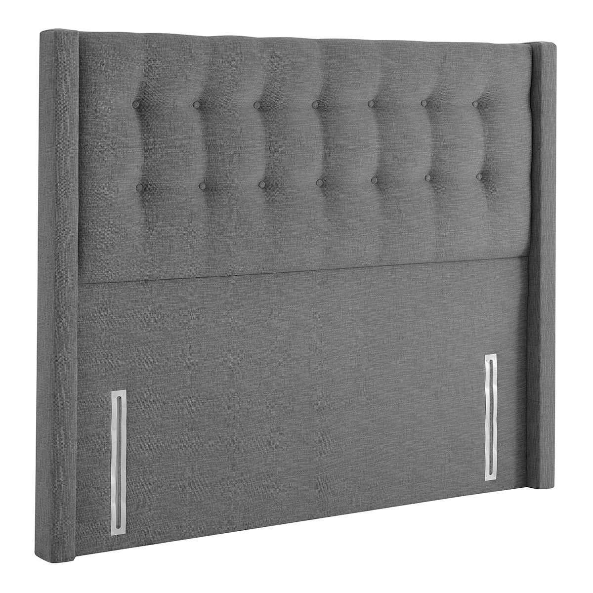Silentnight Ottoman Divan Base with Bloomsbury Headboard in Slate Grey, Double - Image 5