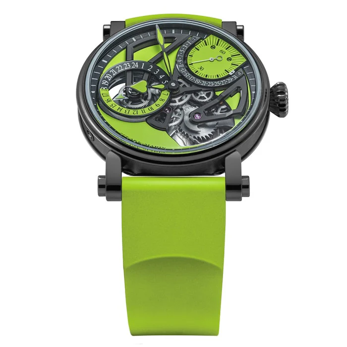 Speake-Marin Automatic 35mm Men’s Watch with Green Material Dial, Titanium Case, 30m Water Resistant / 413816390