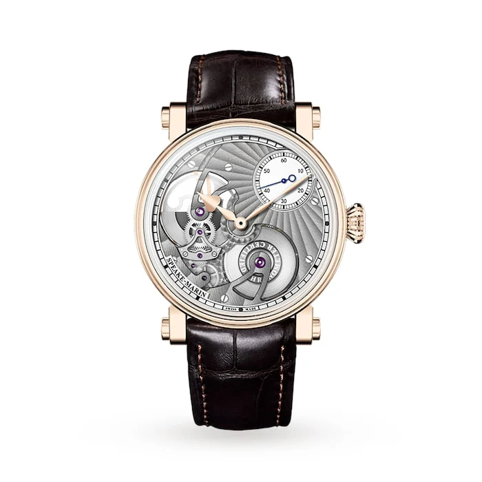 Speake-Marin Automatic 38mm Men’s Watch with Silver Material Dial, Gold Case, 30m Water Resistant / 423807150