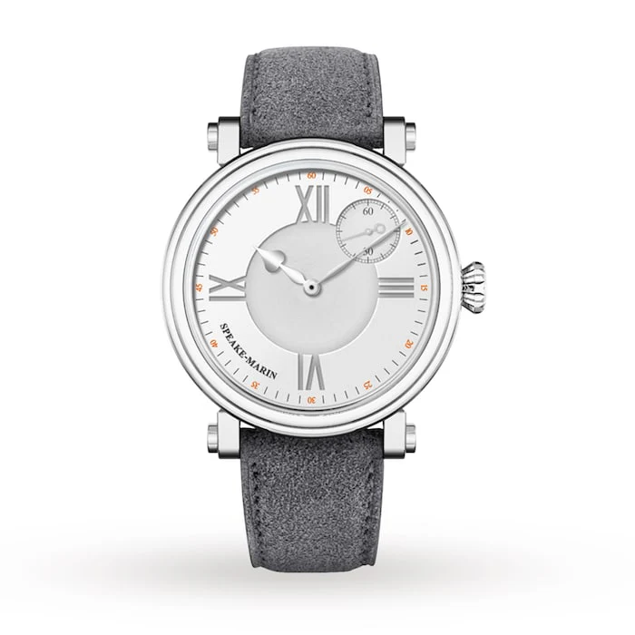 Speake-Marin Automatic 42mm Men’s Watch with White Material Dial, Titanium Case, 30m Water Resistant / 414212000