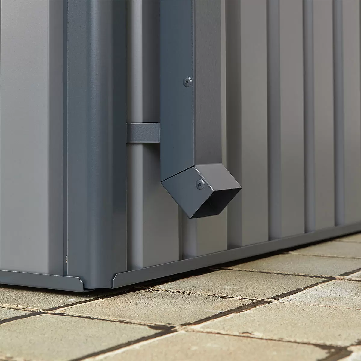 Stainless Steel Garden Shed 10ft x 8ft (3m x 2.4m) Large Two Door Steel Shed in 2 Colours - Image 5