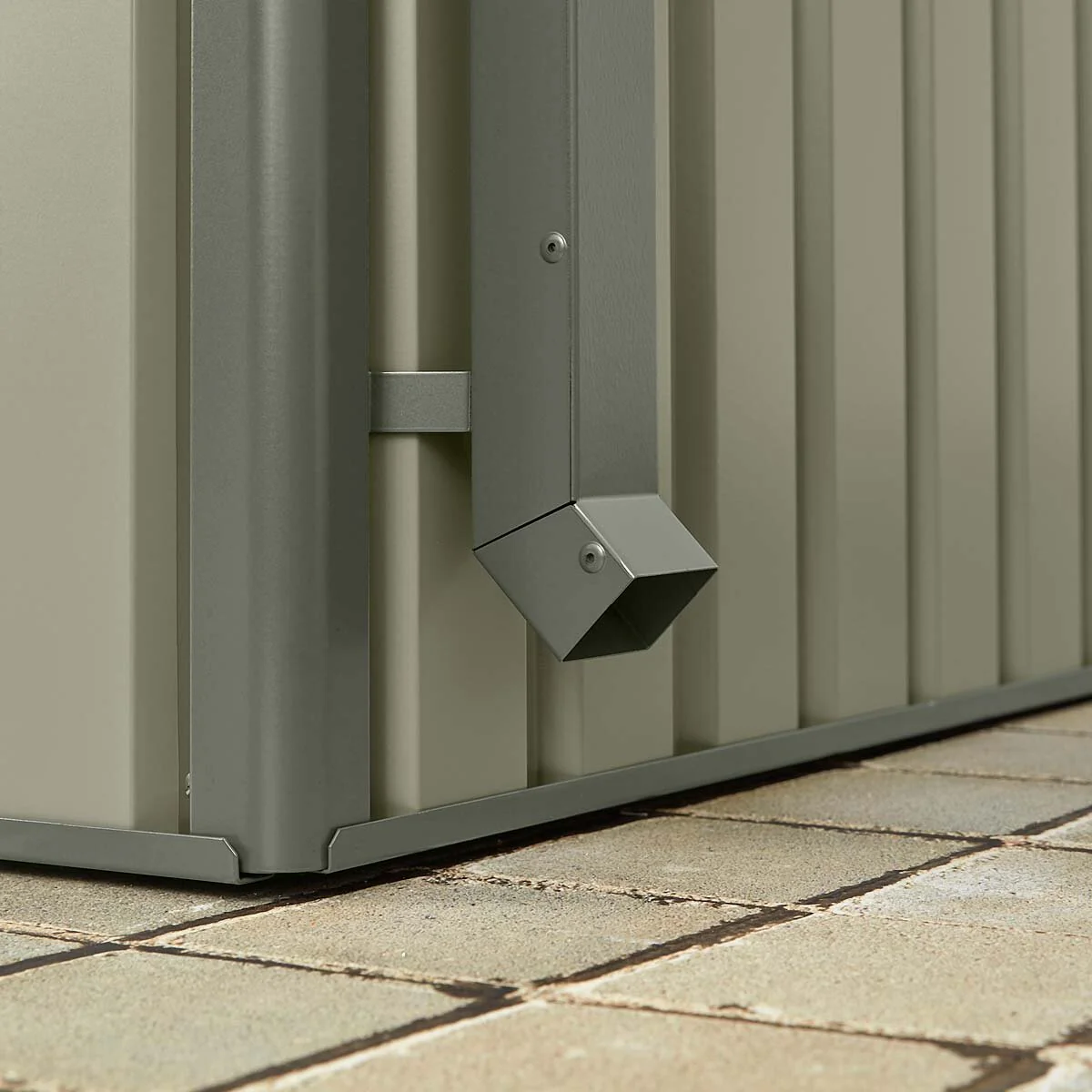 Stone Garden 10ft x 8ft (3m x 2.4m) Large Two Door Steel Shed in Green - Image 4