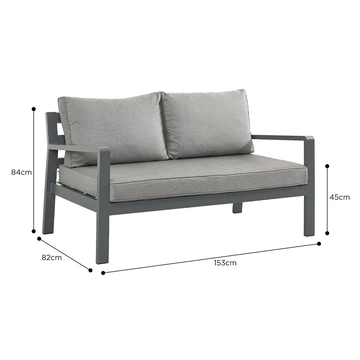 Stone Garden 4 Piece Deep Seating Corner Patio Set with Dual Height Ceramic Table in White - Image 4