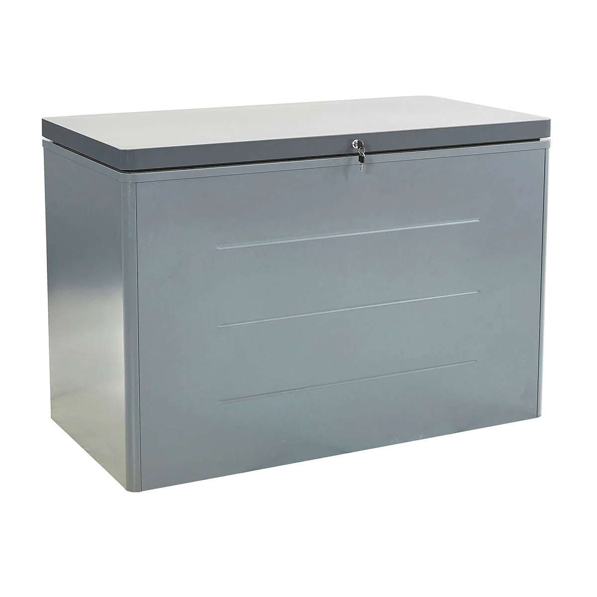 Stone Garden 4ft 2" x 2ft 2" (1.27 x 0.67m) 600 Litre Deck Box in Grey - Image 4