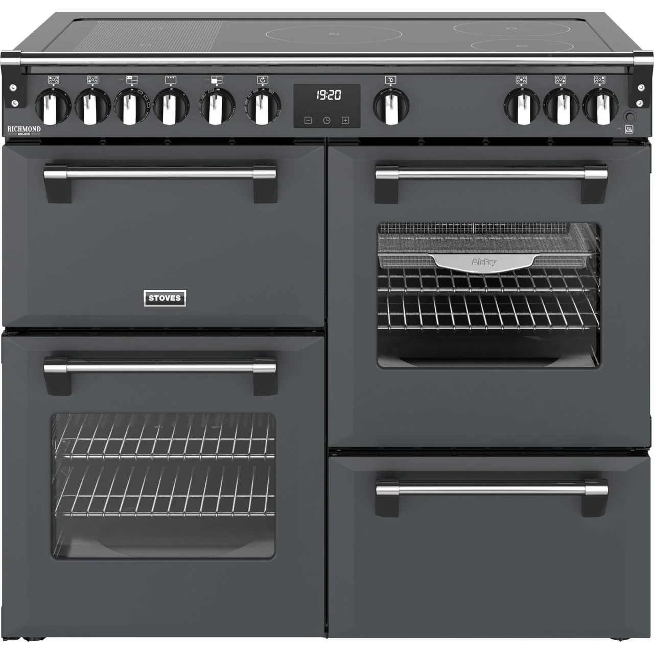 Stoves Richmond Deluxe 100Ei 100cm wide Electric Range Cooker with Induction Hob - A Rated - Image 2