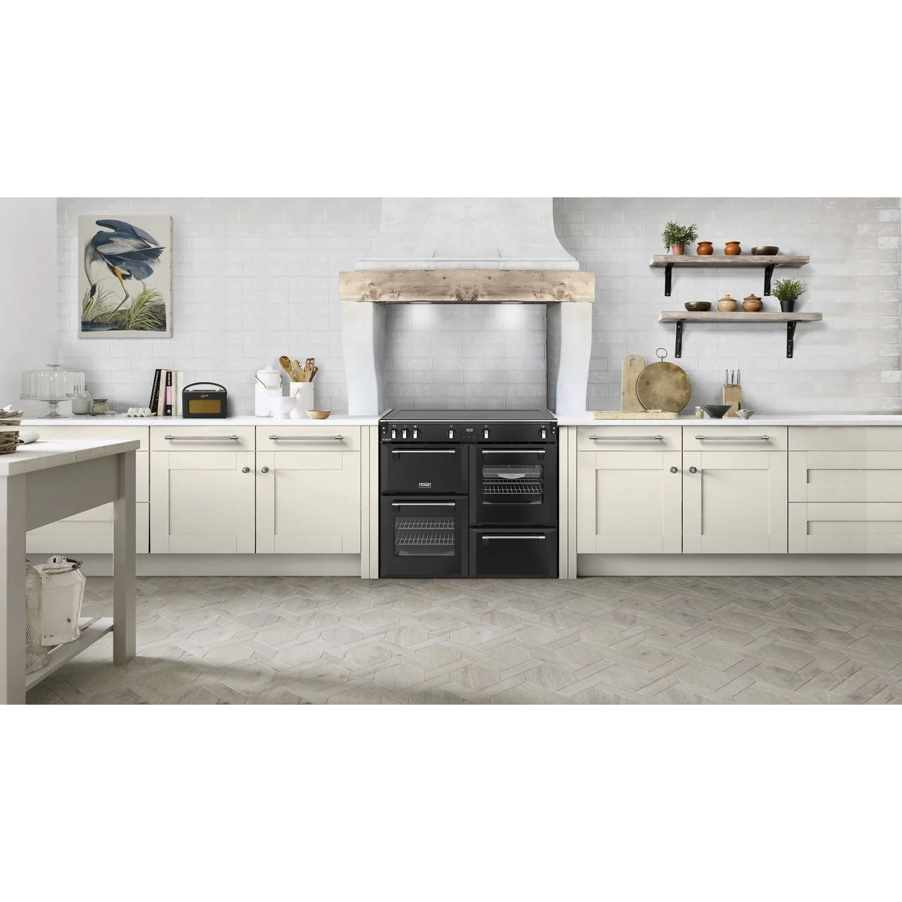 Stoves Richmond Deluxe 100Ei 100cm wide Electric Range Cooker with Induction Hob - Twilight Blue - A Rated - Image 2