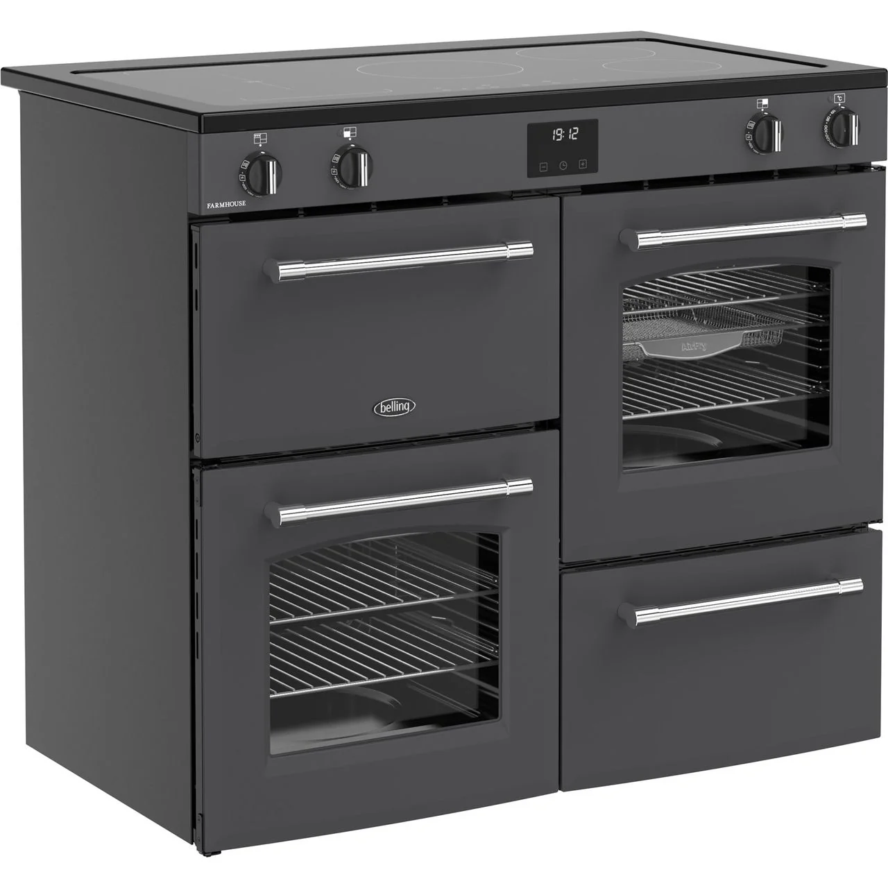 Stoves Richmond Deluxe 100Ei 100cm wide Electric Range Cooker with Induction Hob - Twilight Blue - A Rated - Image 3