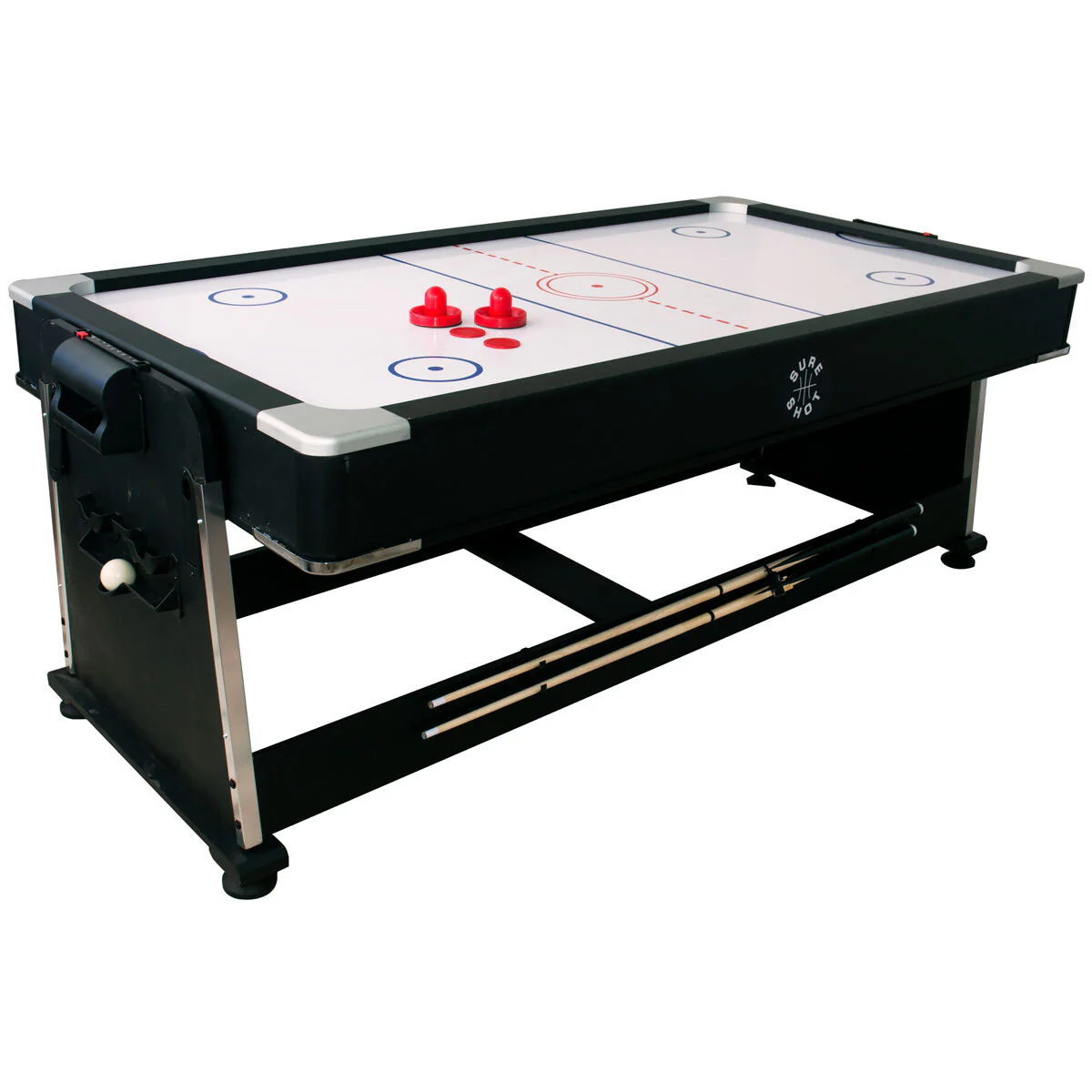 Sure Shot 4 in 1 Multifunctional Games Table - Pool, Air hockey and Table Tennis, as well as a dining table multi game table - Image 3